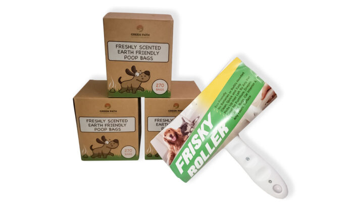 BEST VALUE! Dog Poop Bags – 3 boxes + FREE Frisky Roller